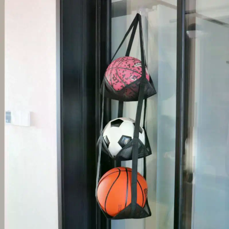 Home Gym And Basketball Court - Tas Penyimpanan Bola Basket yang Dipasang