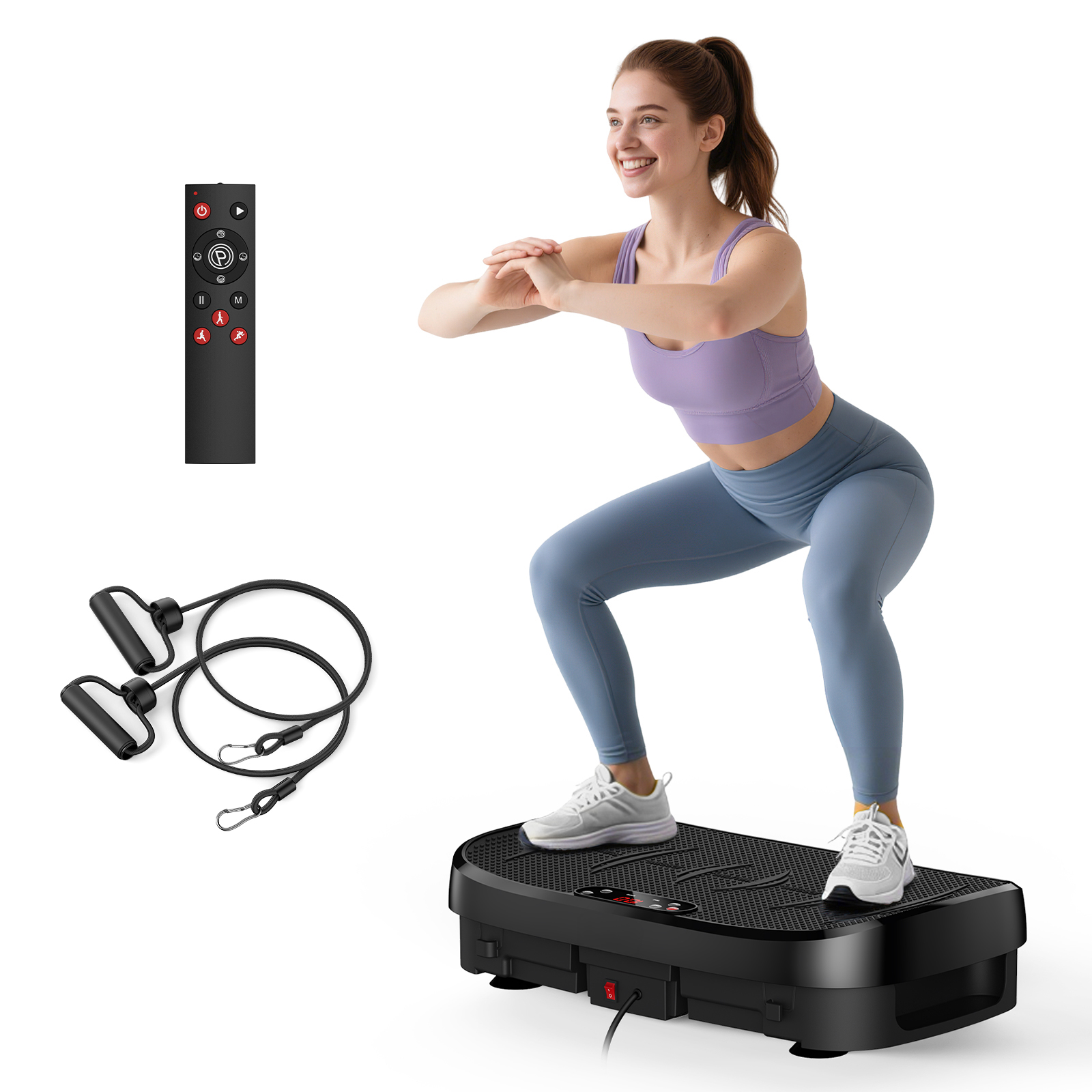 Home Gym Setup - Papan Getar Pembakar Lemak Platform Kebugaran