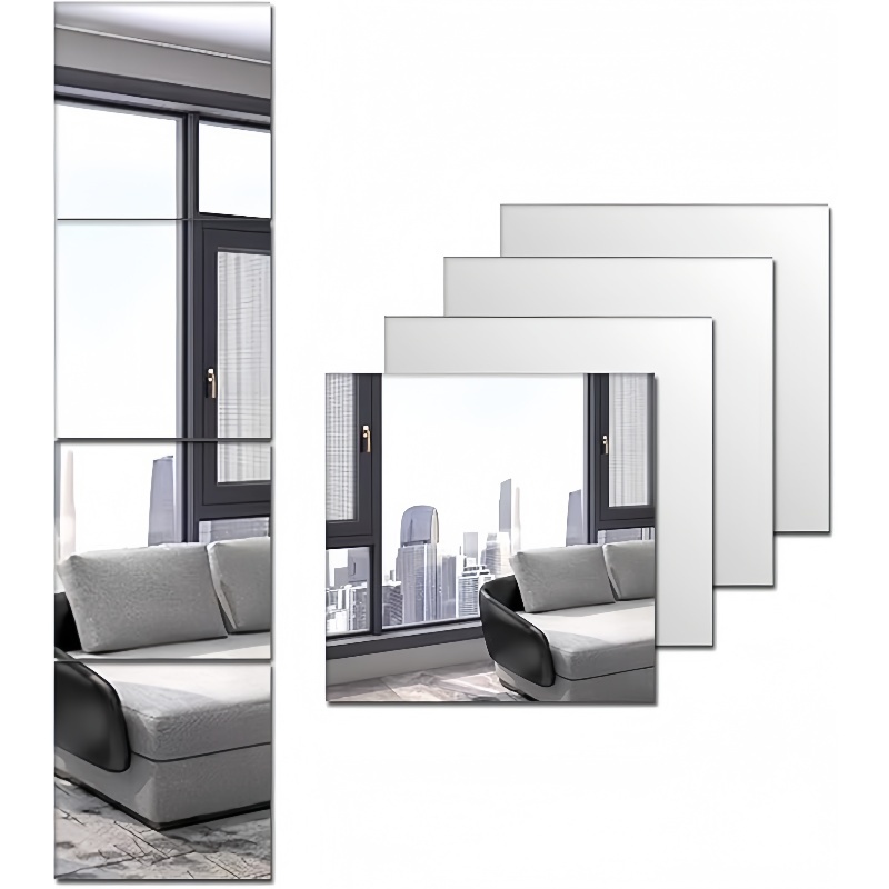 Home Gym Rental - 5PCS Stiker Cermin Akrilik Elegan Tebal