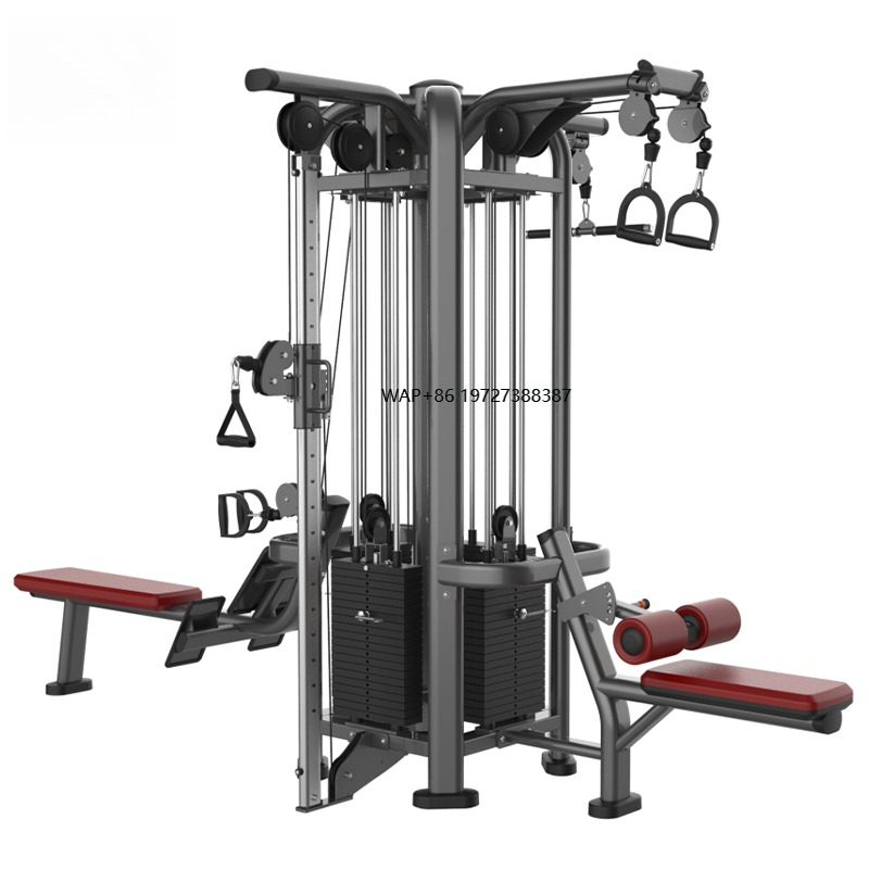 Home Gym Full Body - Peralatan Latihan Kekuatan Baja Multifungsi Multi-stasiun