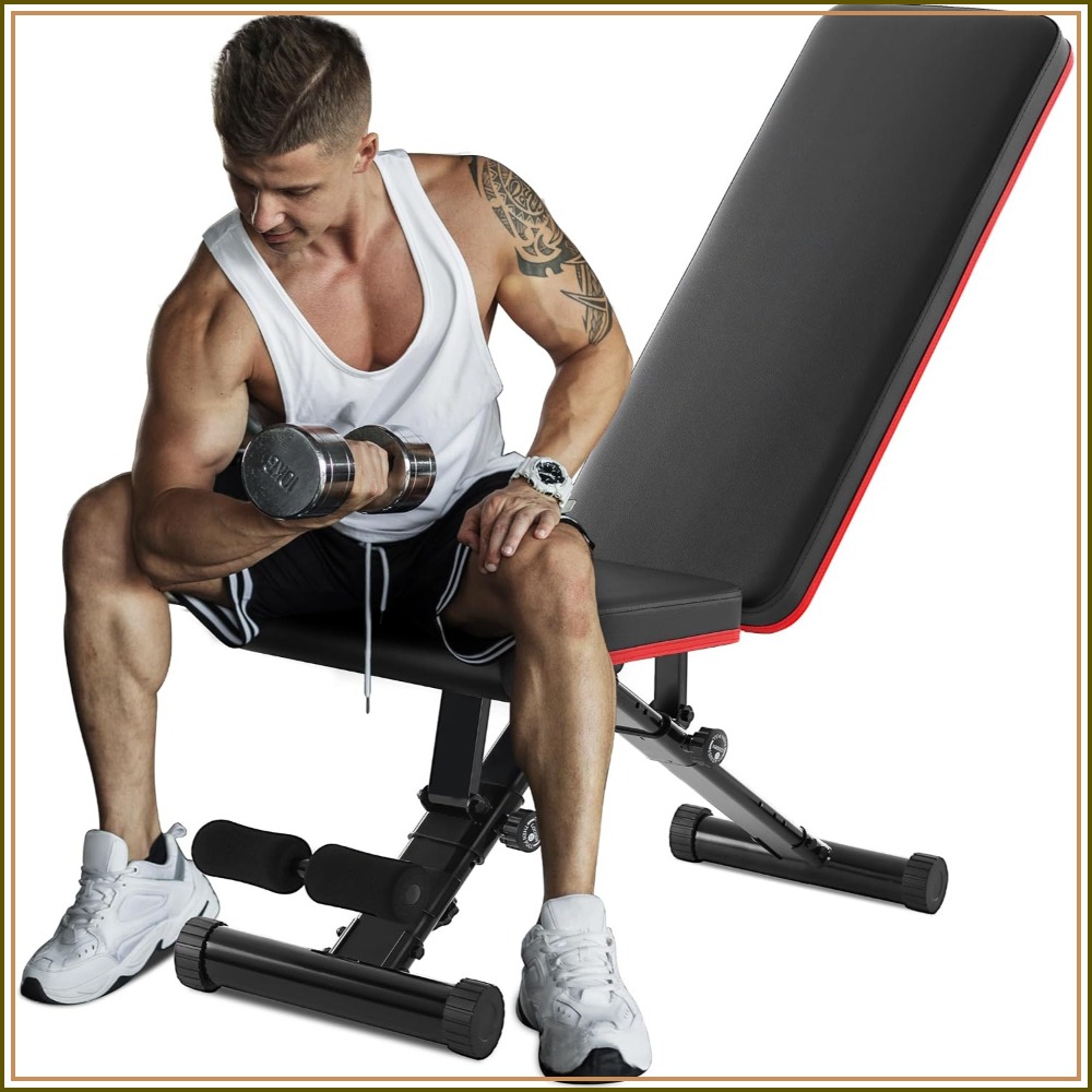 Home Gym Bench - Bangku Angkat Beban yang Dapat Disesuaikan