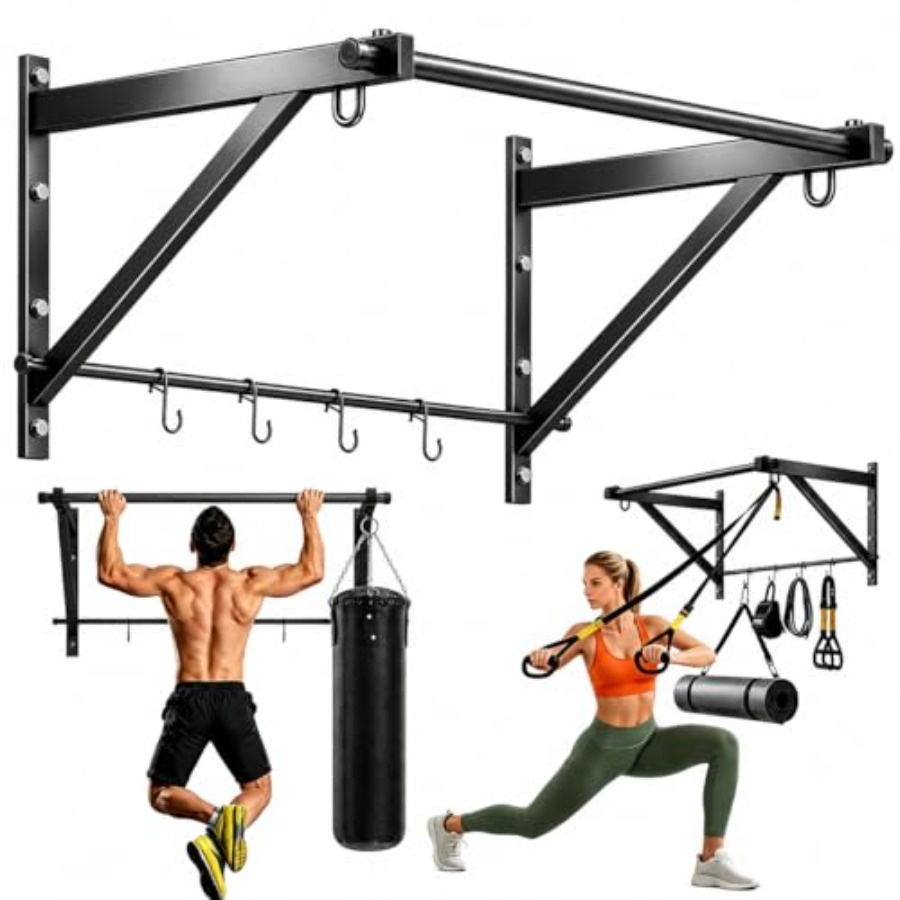 Home Gym Upper Body Workout - Bar Chin Up Dinding Tahan Lama