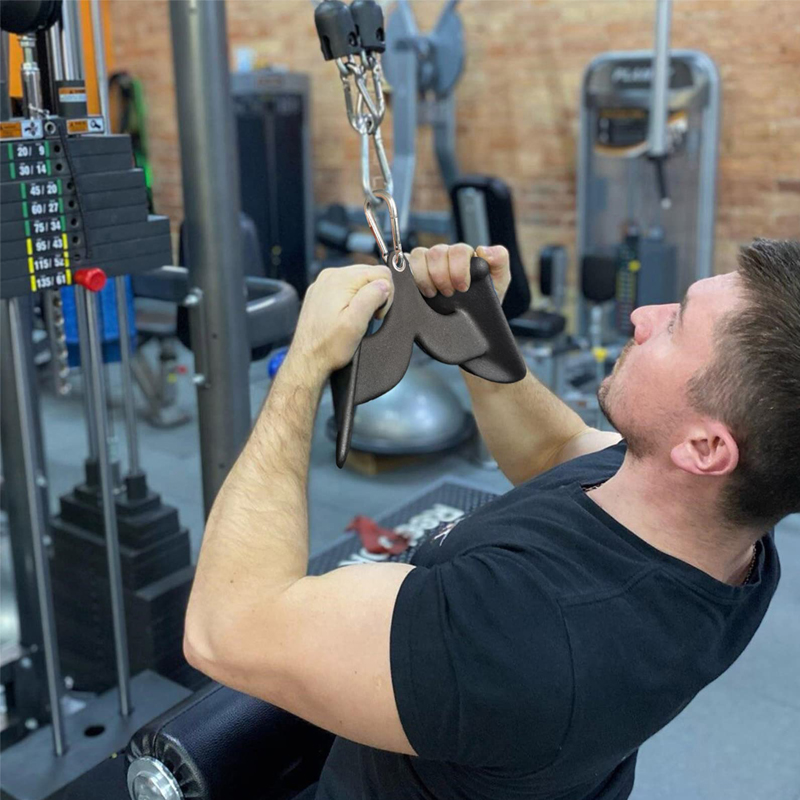 Home Gym Upper Body Workout - Perlengkapan Mesin Kabel Pegangan Ganda untuk