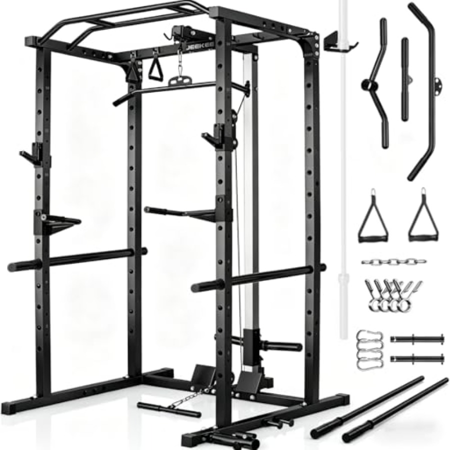 Squat Rack Power - Rak power gym rumahan dengan LAT