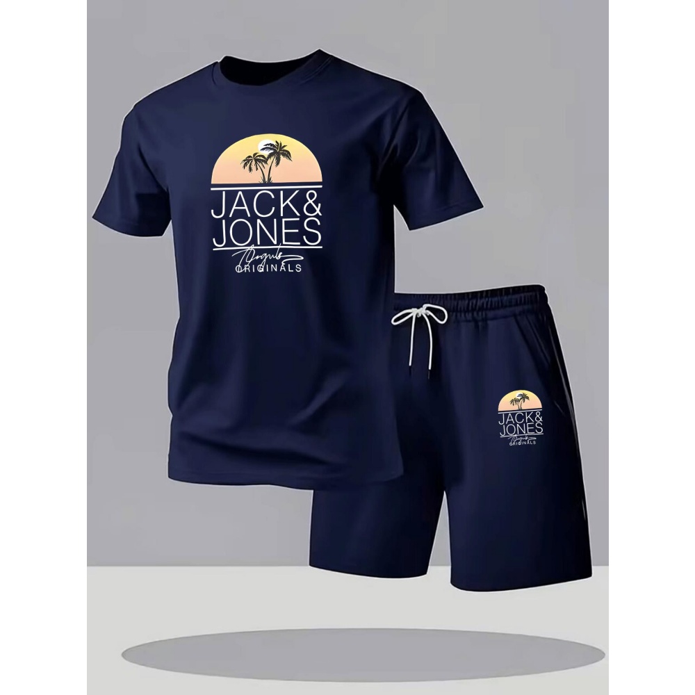 Home Gym Full Body - Setelan Kaos Fitness Pria Bernapas Cepat