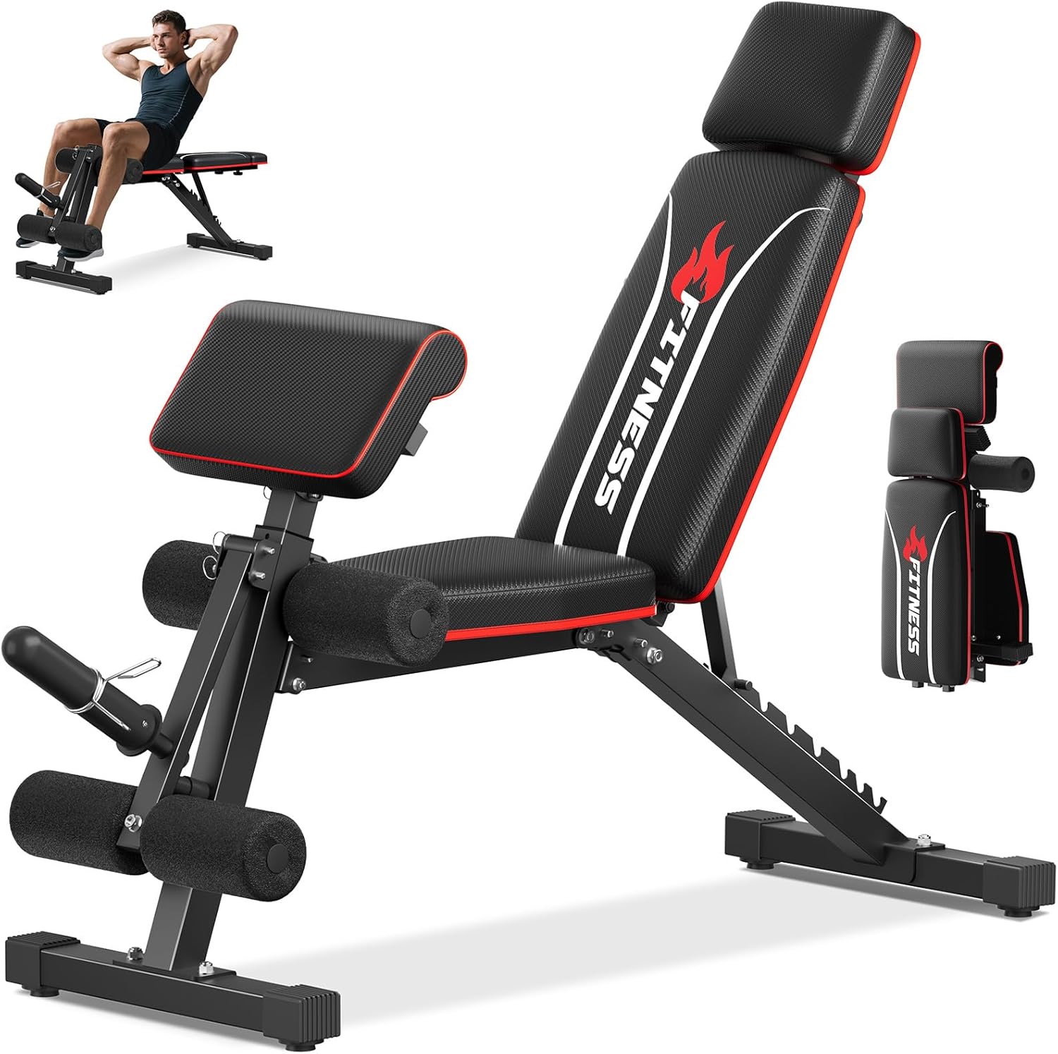Home Gym Bench - Bangku Angkat Beban Lipat untuk Gym
