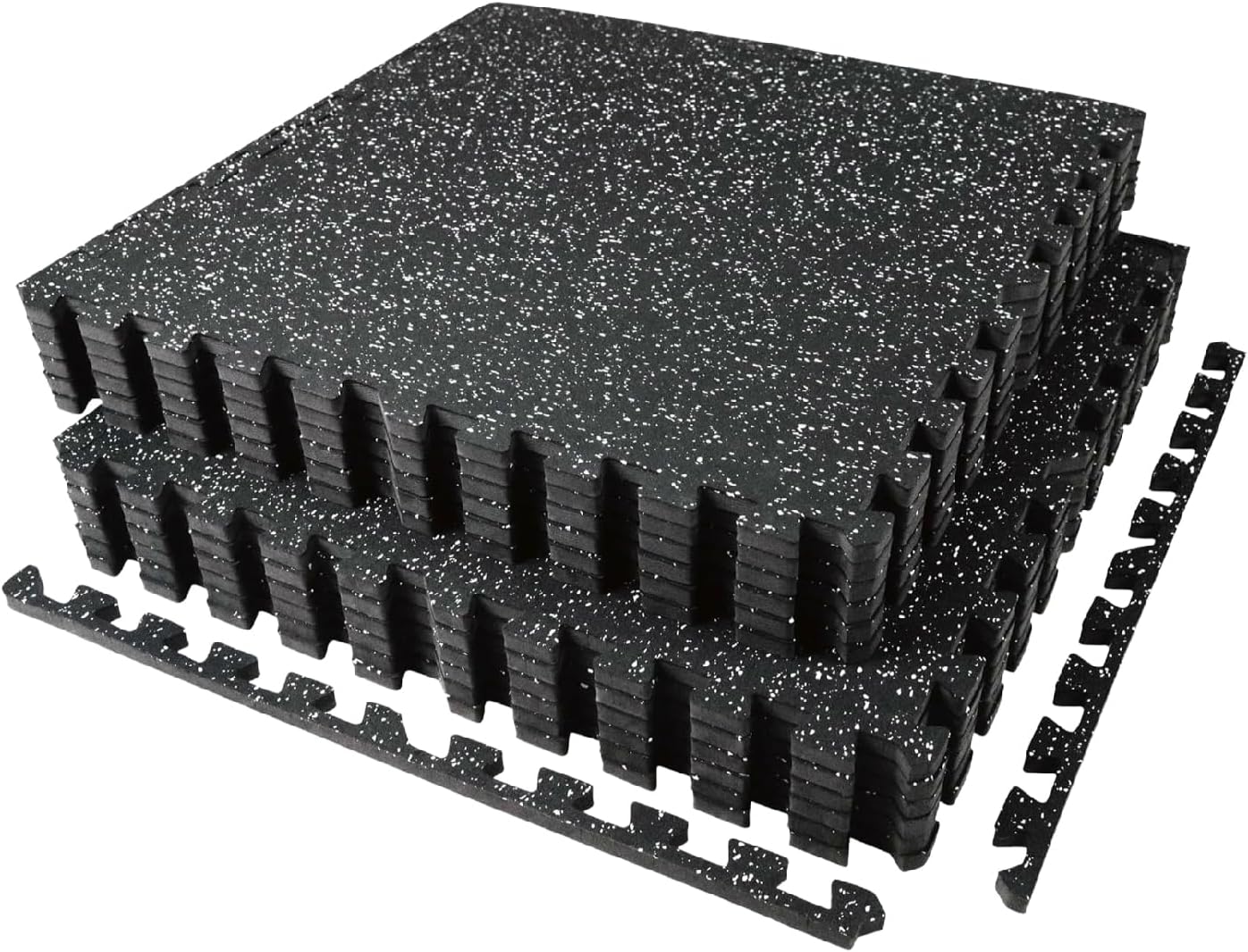 Home Gym Rubber Flooring - Matras Peralatan Olahraga Tebal 0,56 inci,