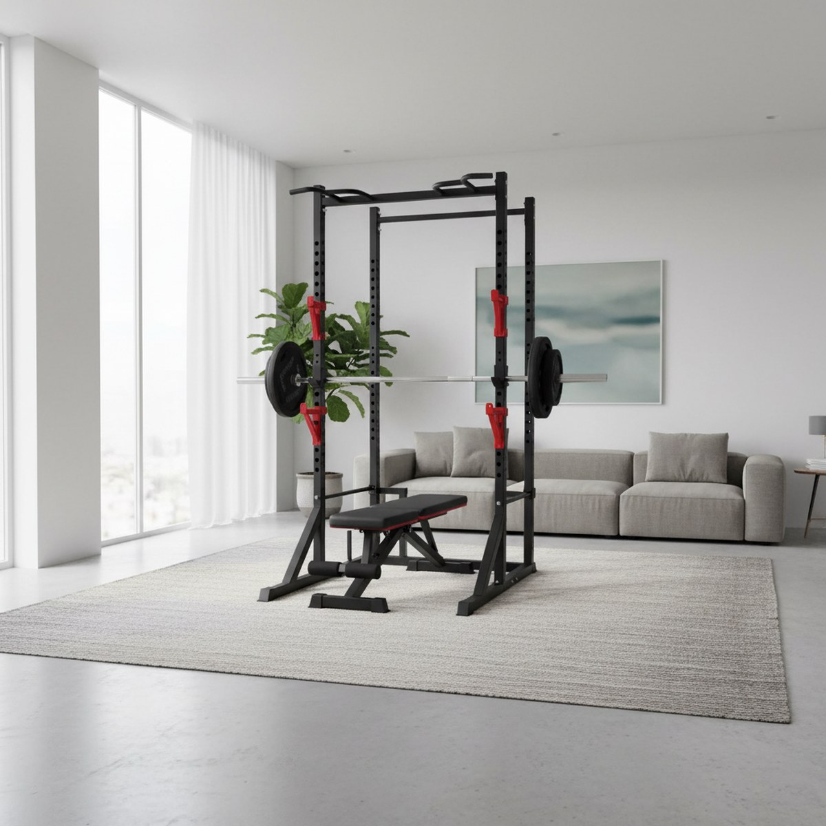 Rak Power yang Dapat Disesuaik - Squat Rack Power ulasan dan harga