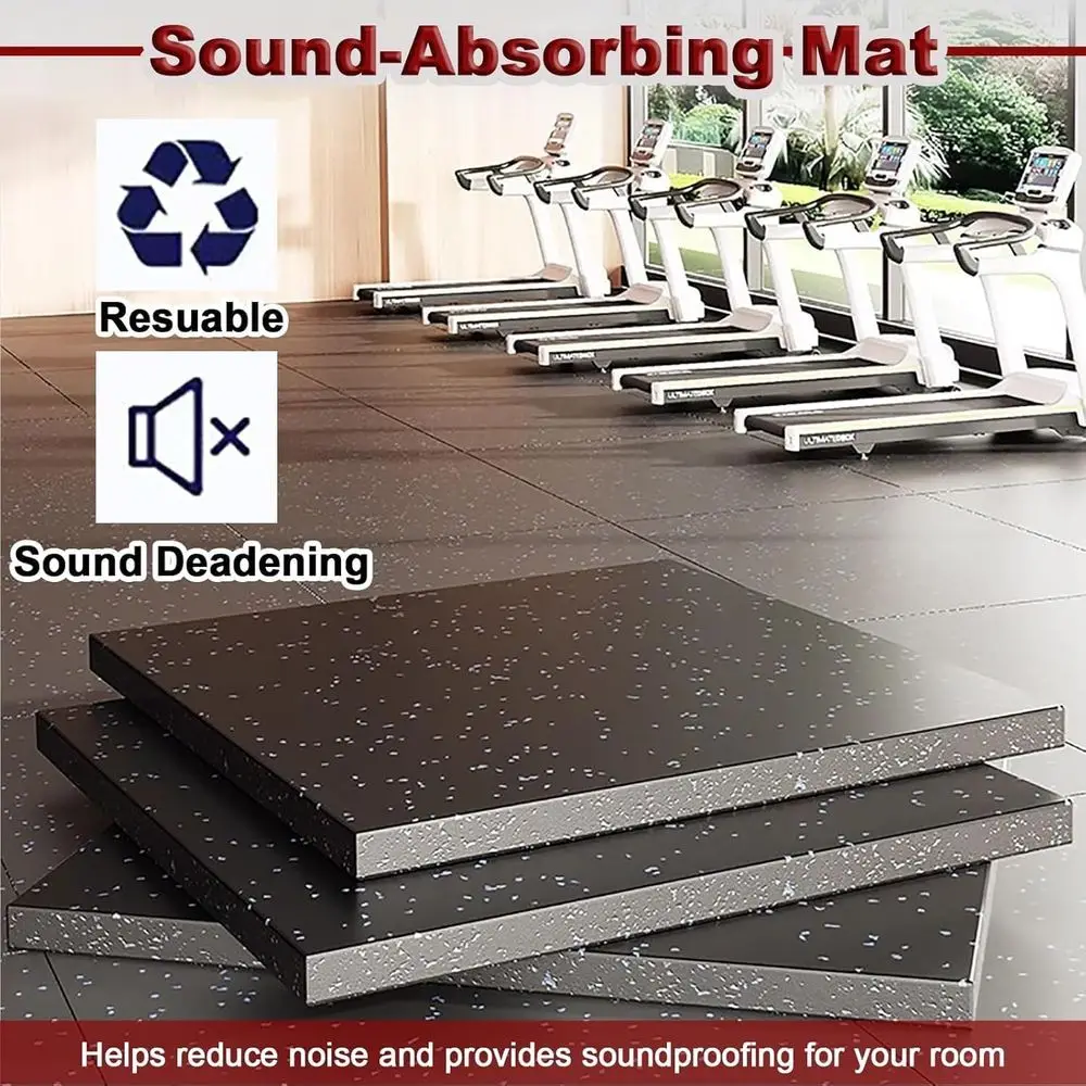 Ubin Lantai Interlocking 40x40 - Home Gym Rubber Flooring ulasan dan harga