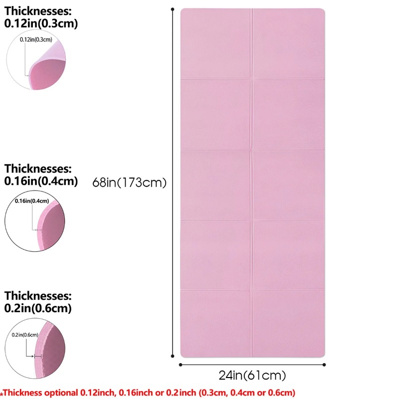 Matras Yoga Pilates Matras Keb - Home Gym Rubber Flooring ulasan dan harga