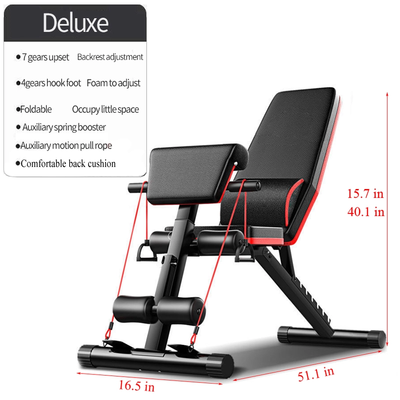 Kursi Angkat Beban Lipat yang  - Home Gym Bench ulasan dan harga