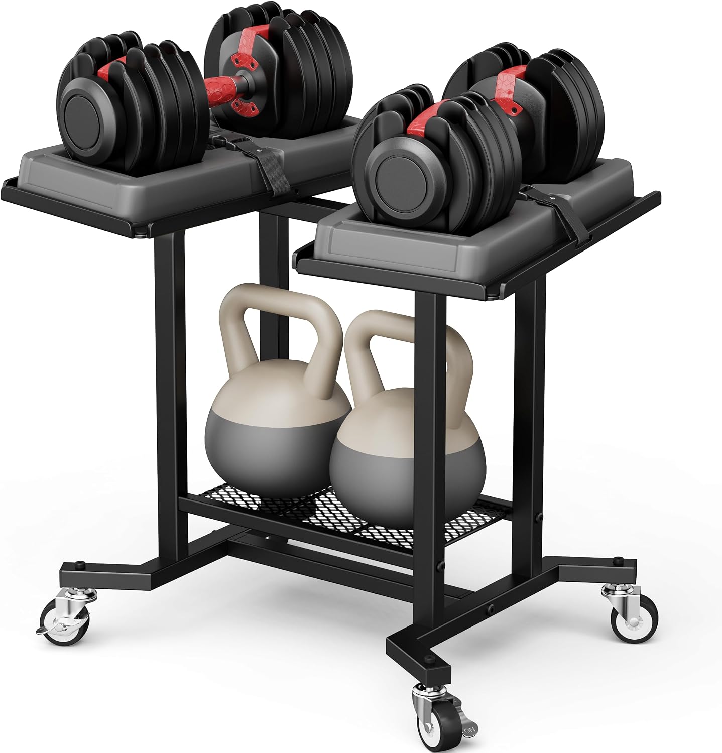Rak Dumbbell Adjustable, Stand - Home Gym Rubber Flooring ulasan dan harga