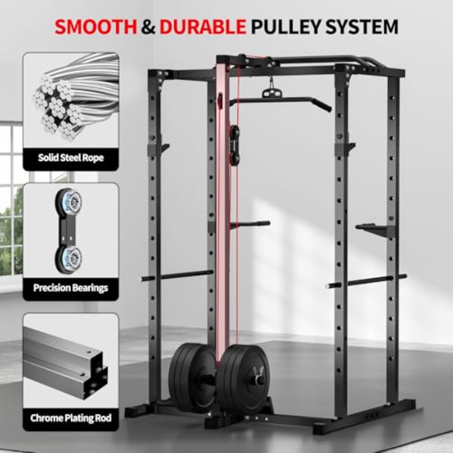 Rak power gym rumahan dengan L - Squat Rack Power ulasan dan harga