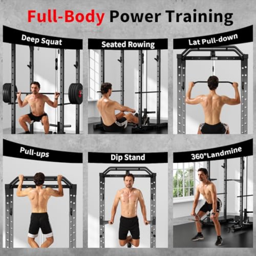 Rak power gym rumahan dengan L - Squat Rack Power ulasan dan harga