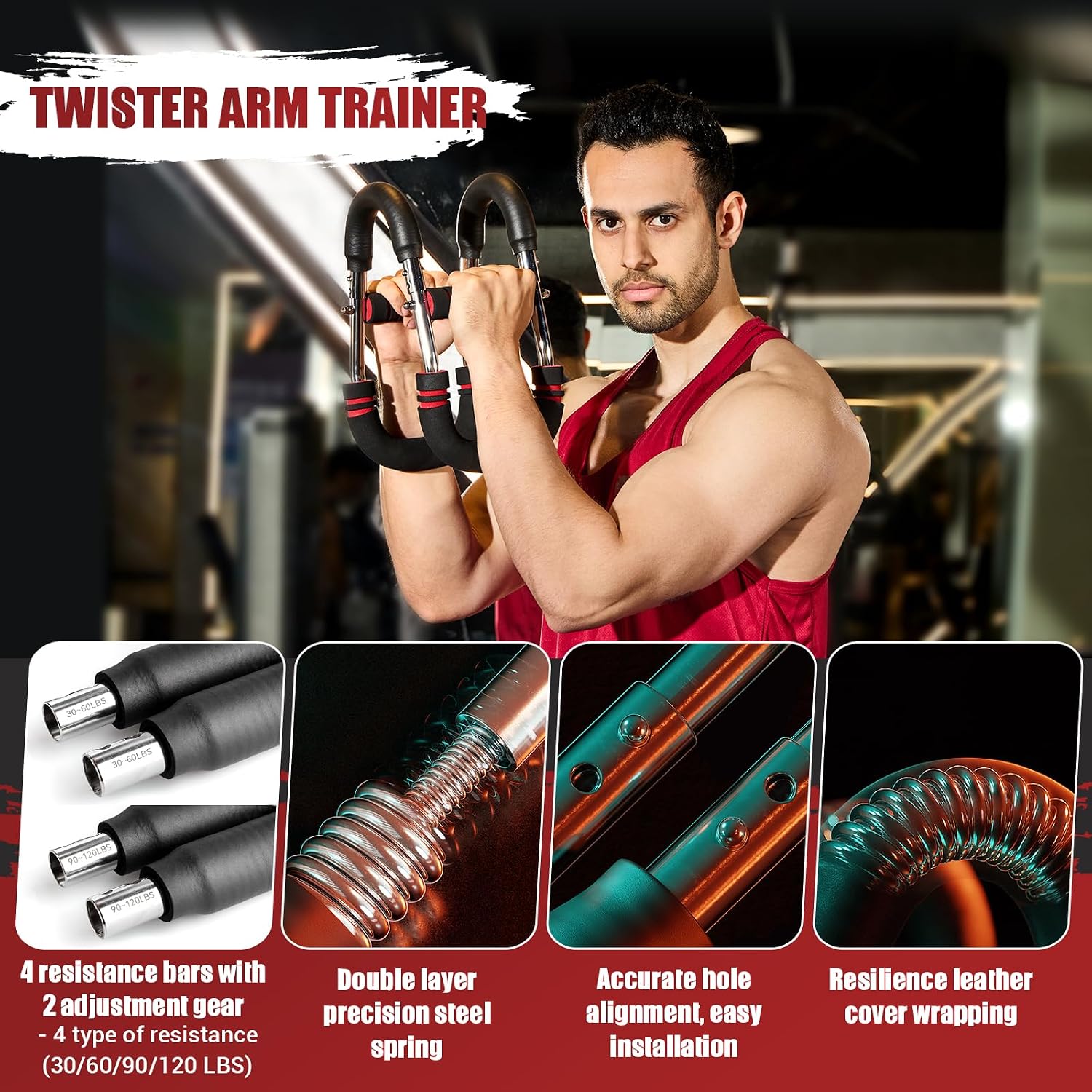 Alat Latihan Otot Bentuk U 80c - Home Gym Upper Body Workout ulasan dan harga