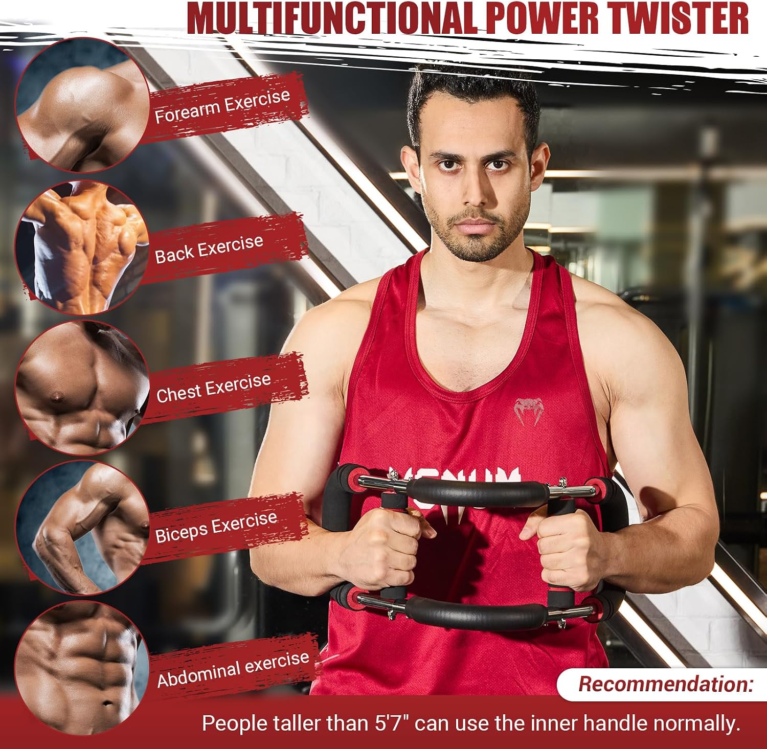 Alat Latihan Otot Bentuk U 80c - Home Gym Upper Body Workout ulasan dan harga