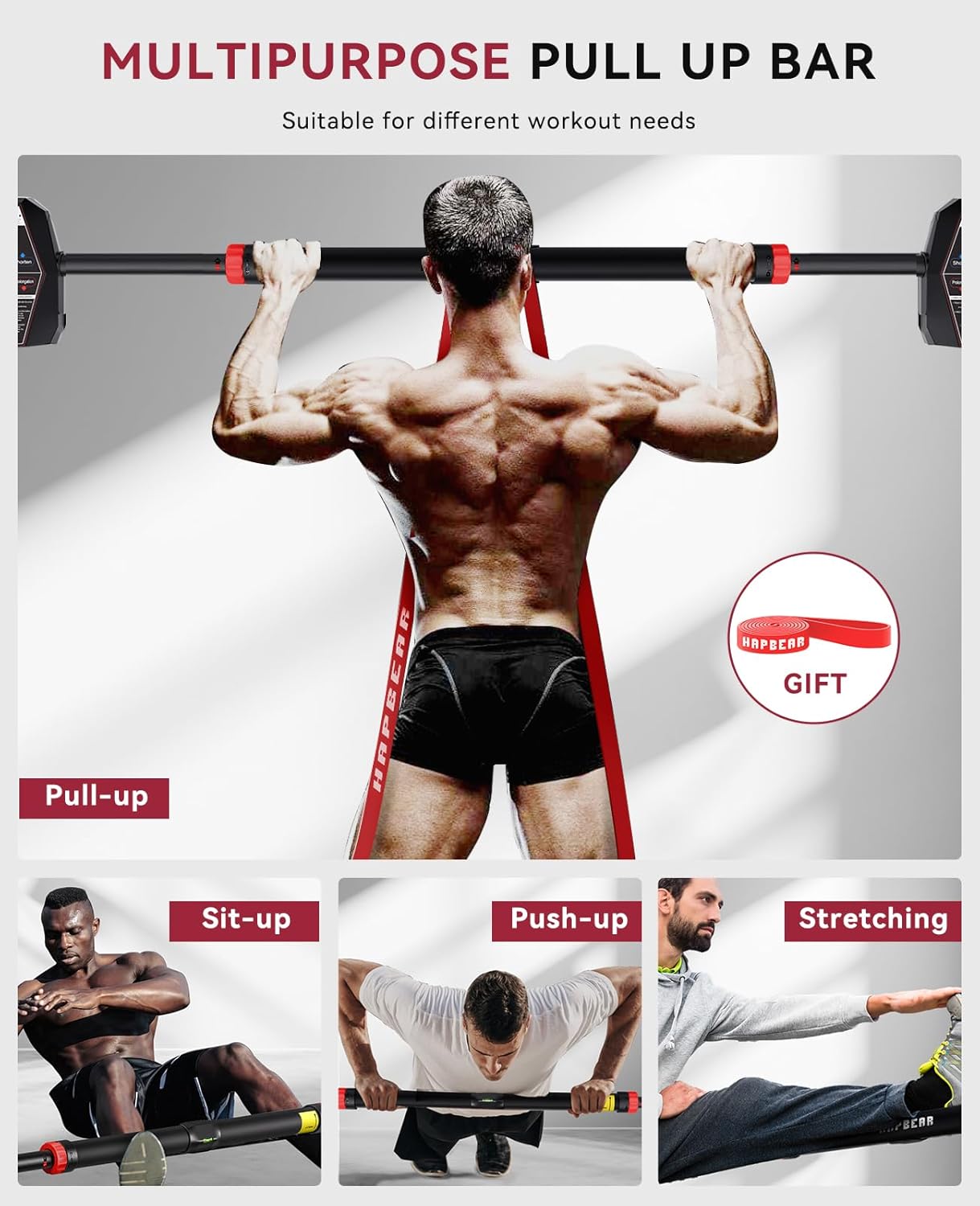 Bar Pull-Up Horizontal untuk L - Home Gym Upper Body Workout ulasan dan harga