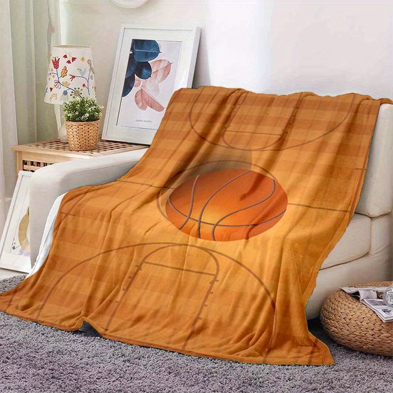Selimut flanel bertema olahrag - Home Gym And Basketball Court ulasan dan harga