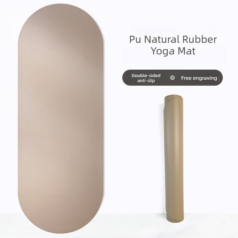 Matras Yoga Karet Alam Oval PU - Home Gym Rubber Flooring ulasan dan harga
