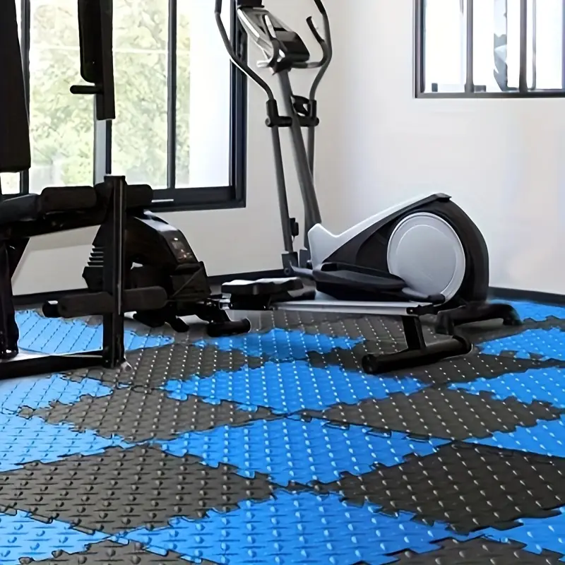 Matras Lantai Puzzle 20 Potong - Home Gym Rubber Flooring ulasan dan harga